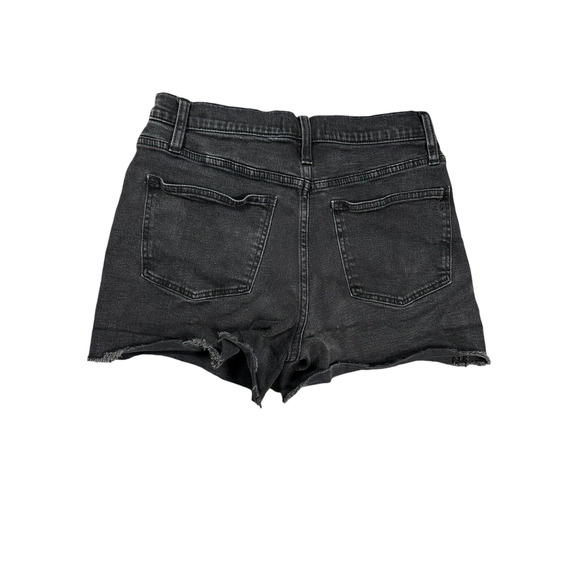 Madewell High-Rise Denim Shorts Black Size 26 Cut-Offs - Picture 2 of 6